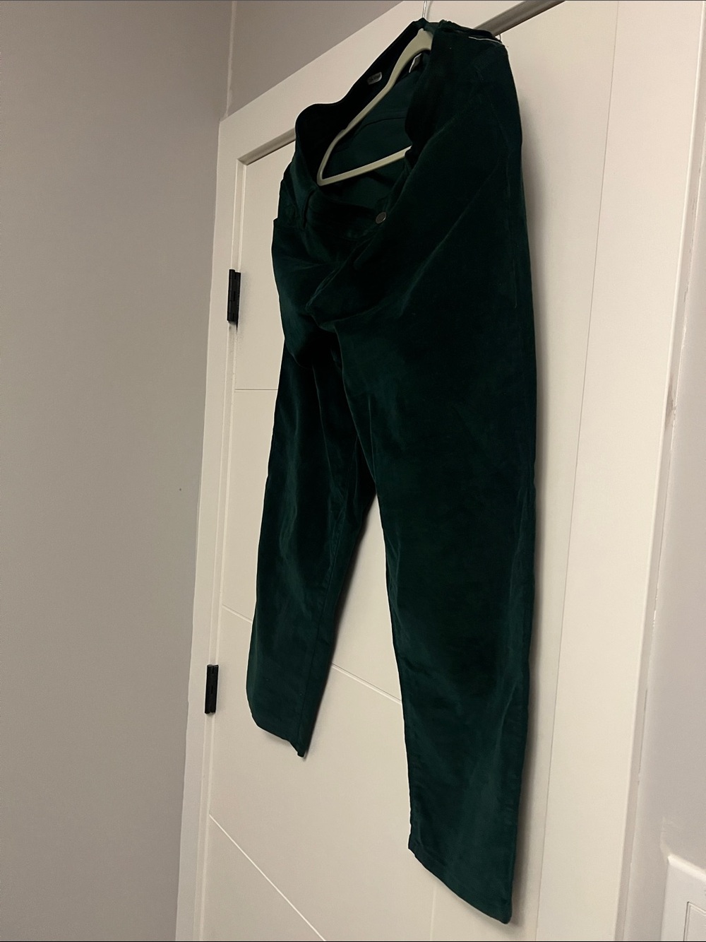 Market & Spruce Dark Green Velvet Pants